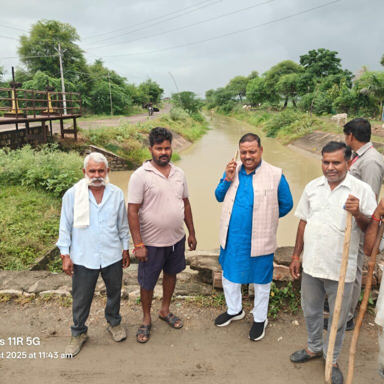 विधायक सुरेश राजे ने किया माधव हेड का निरीक्षण, किसानों तक पहुंचेगा पानी