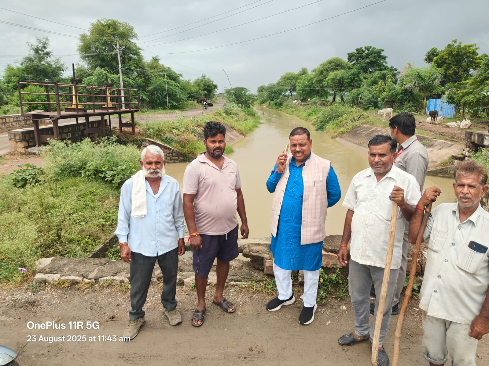 विधायक सुरेश राजे ने किया माधव हेड का निरीक्षण, किसानों तक पहुंचेगा पानी
