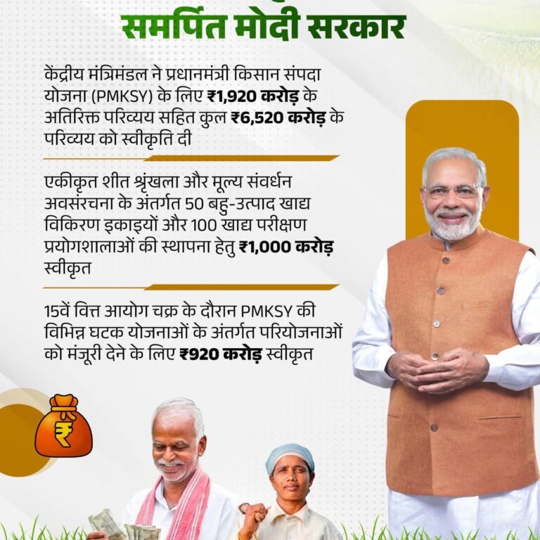 किसानों के हित में मोदी सरकार का बड़ा कदम