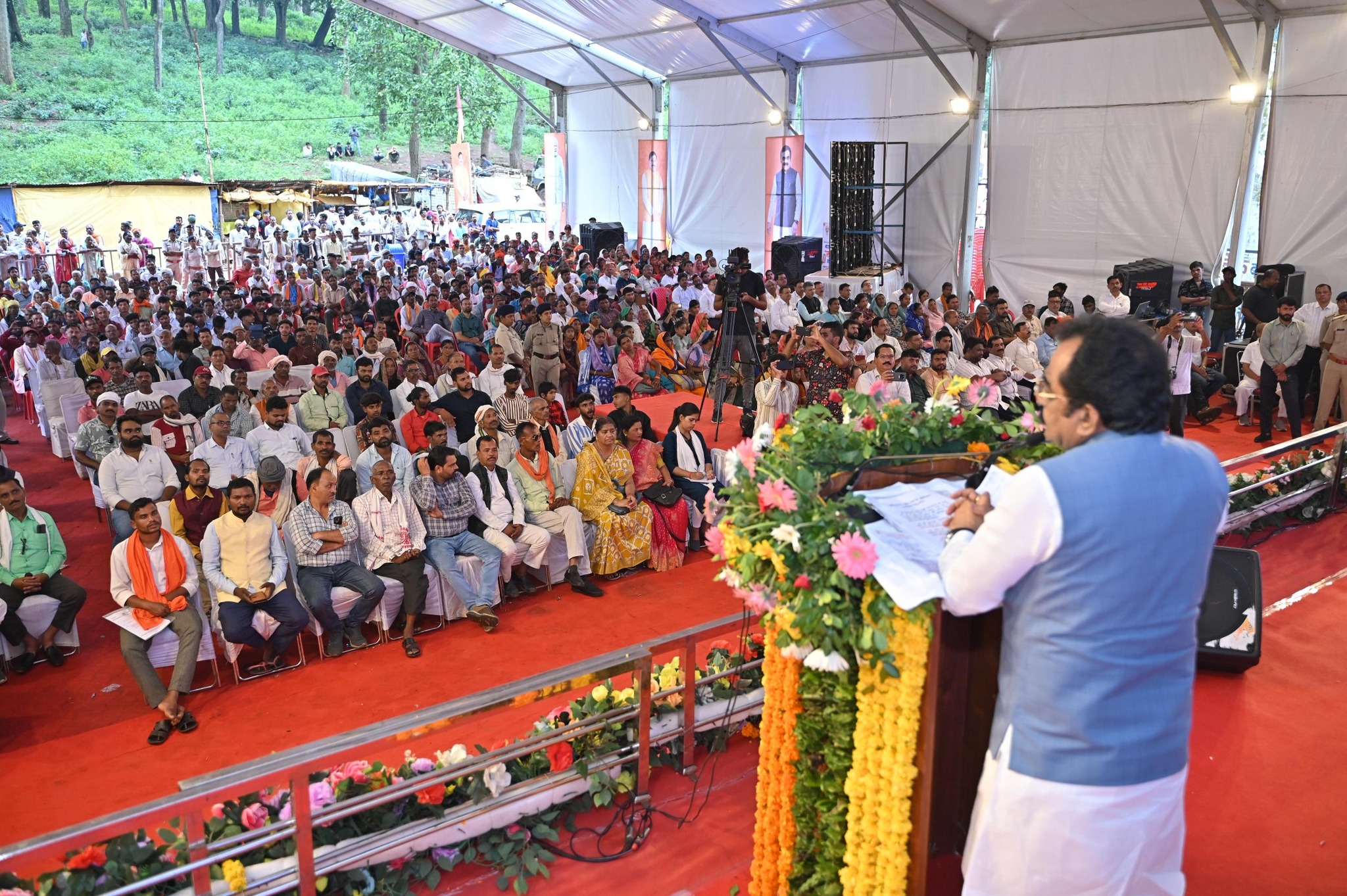 अमरकंटक में कपिलधारा पहुँच मार्ग के पुनर्विकास कार्य का भूमिपूजन