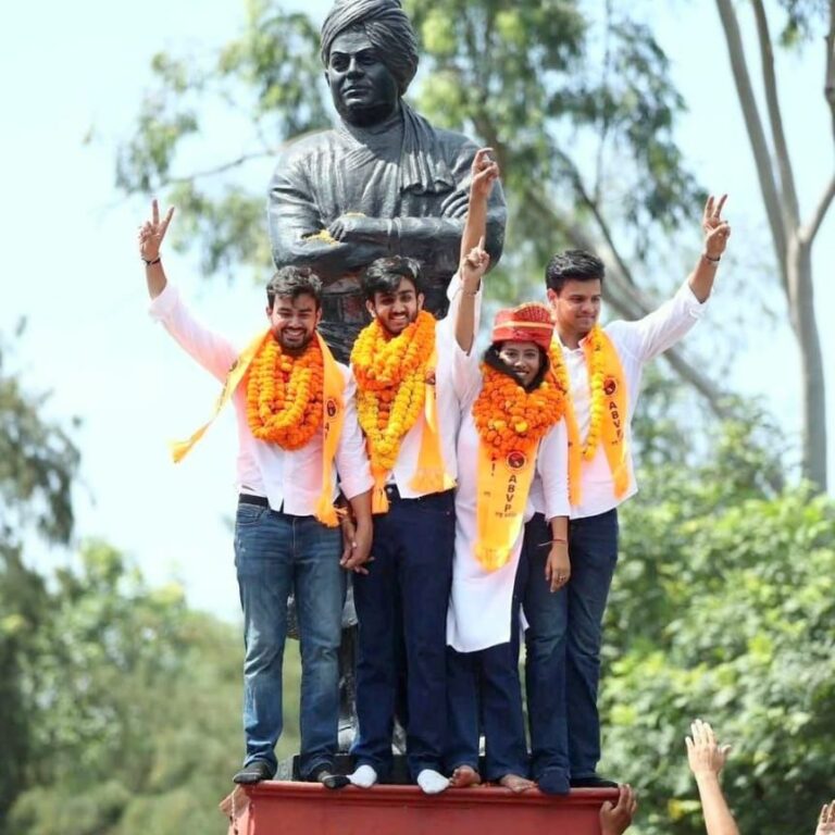 दिल्ली विश्वविद्यालय छात्रसंघ चुनाव में ABVP की जीत