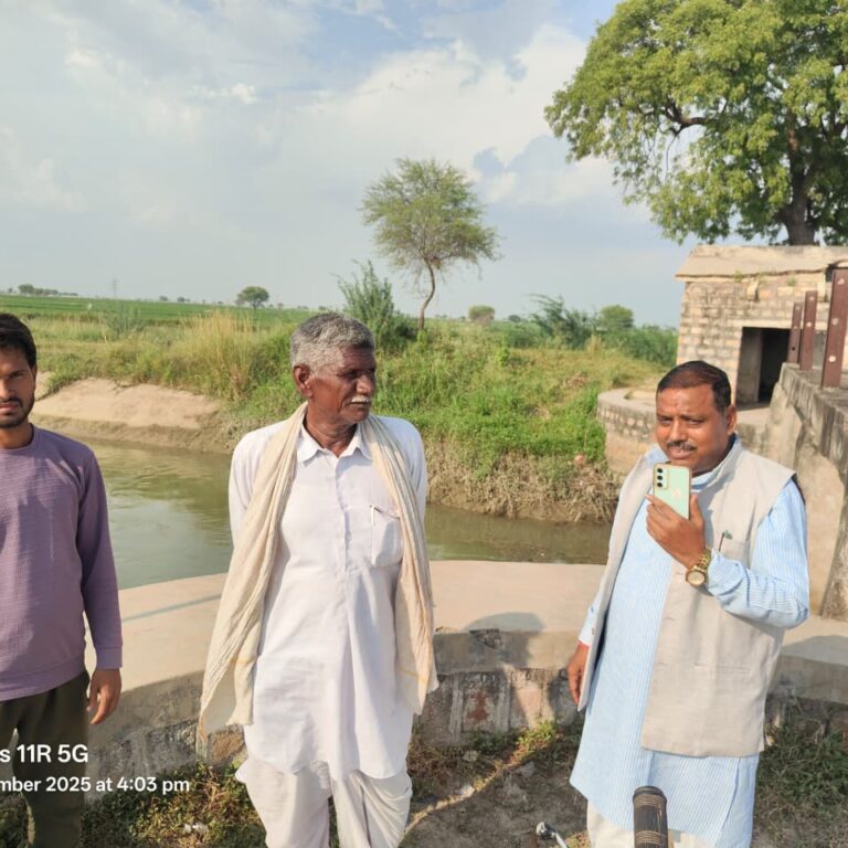विधायक सुरेश राजे ने किया बेरु हेड नहर का निरीक्षण
