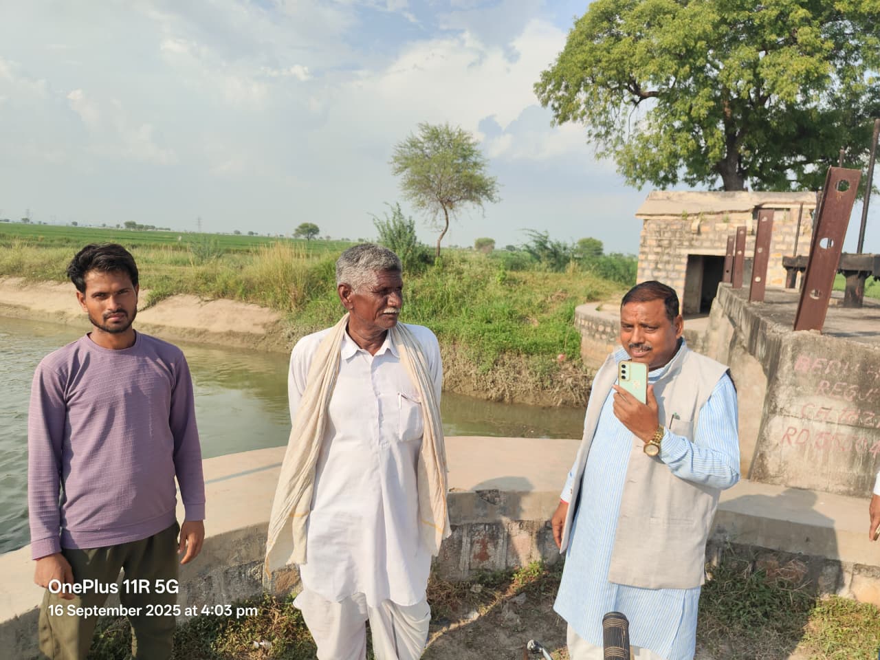 विधायक सुरेश राजे ने किया बेरु हेड नहर का निरीक्षण