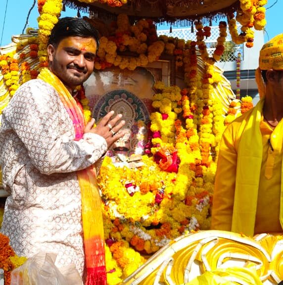 बड़ौनी में धूमधाम से निकाला गया खाटू श्याम का चल समारोह