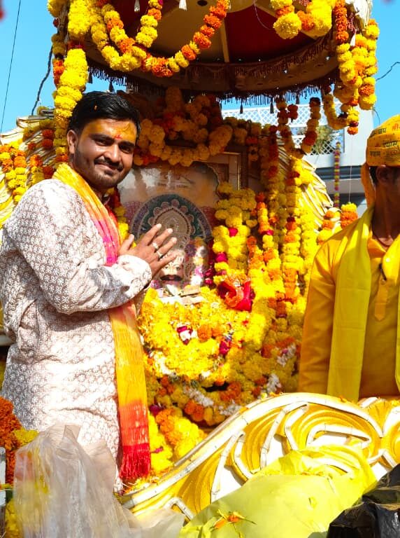 बड़ौनी में धूमधाम से निकाला गया खाटू श्याम का चल समारोह