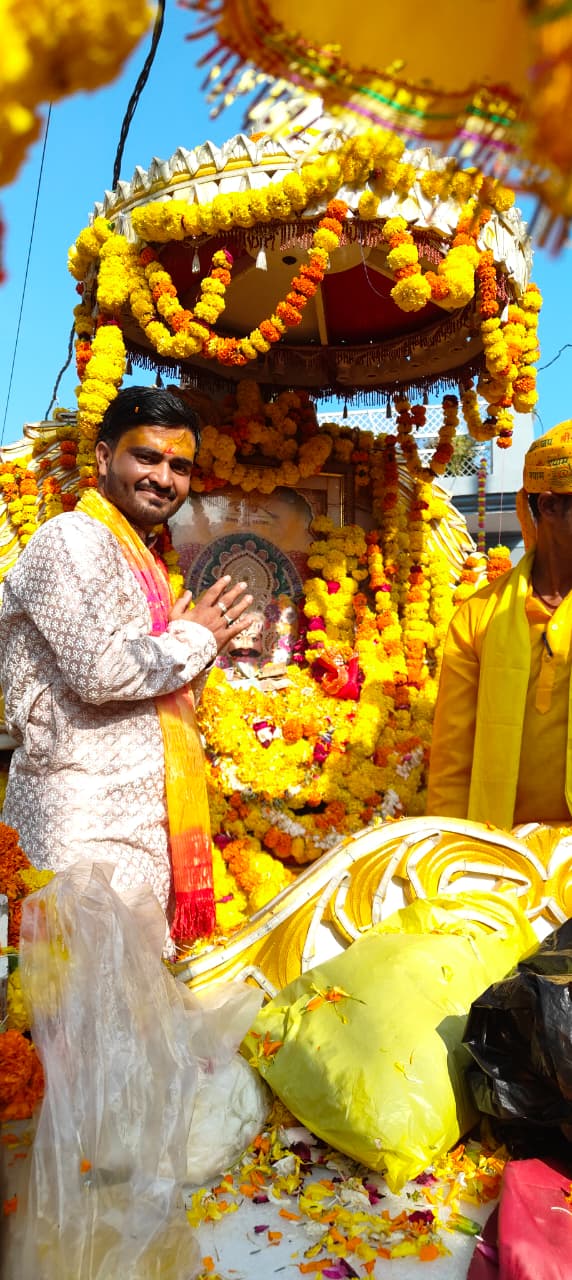 बड़ौनी में धूमधाम से निकाला गया खाटू श्याम का चल समारोह